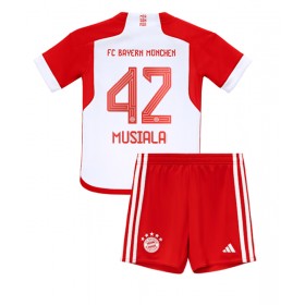 Bayern Munich Jamal Musiala #42 Heimtrikot 2023-24 Kurzarm (+ kurze hosen)